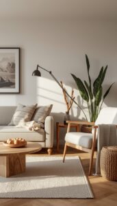 Mix Wood With Soft Fabrics