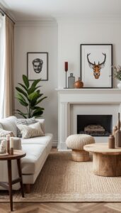 Mix Wood With Soft Fabrics