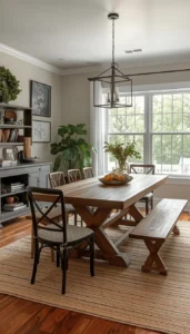 Mix chairs and benches