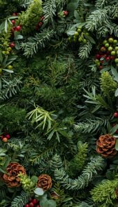 Mix fresh and preserved greenery