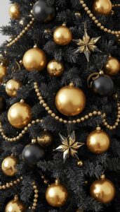 Mix matte and metallic ornaments