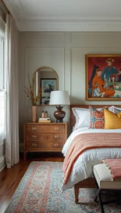 Mix vintage and modern pieces