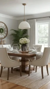 Mixed Seating for a Relaxed Look