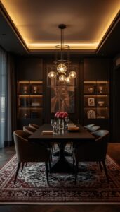 Moody Dining Room Lighting Ideas