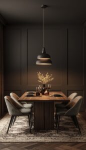 Moody Dining Room Lighting Ideas