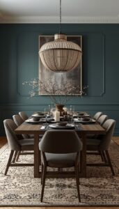 Moody Dining Room Table Styling
