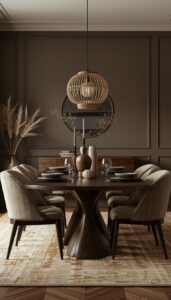 Moody Dining Room Table Styling