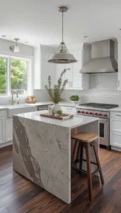 Narrow Waterfall Islands for Modern Appeal