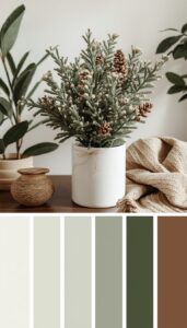 Natural Color Palette for Holiday Decor
