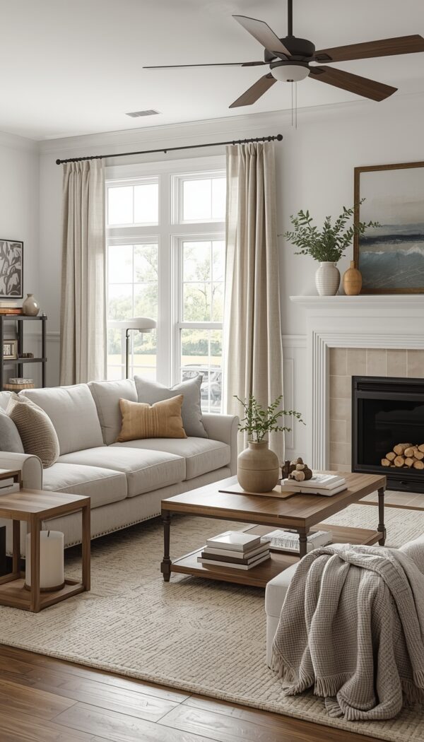 Cozy Modern Farmhouse Living Room Ideas That Feel Warm and Timeless ...