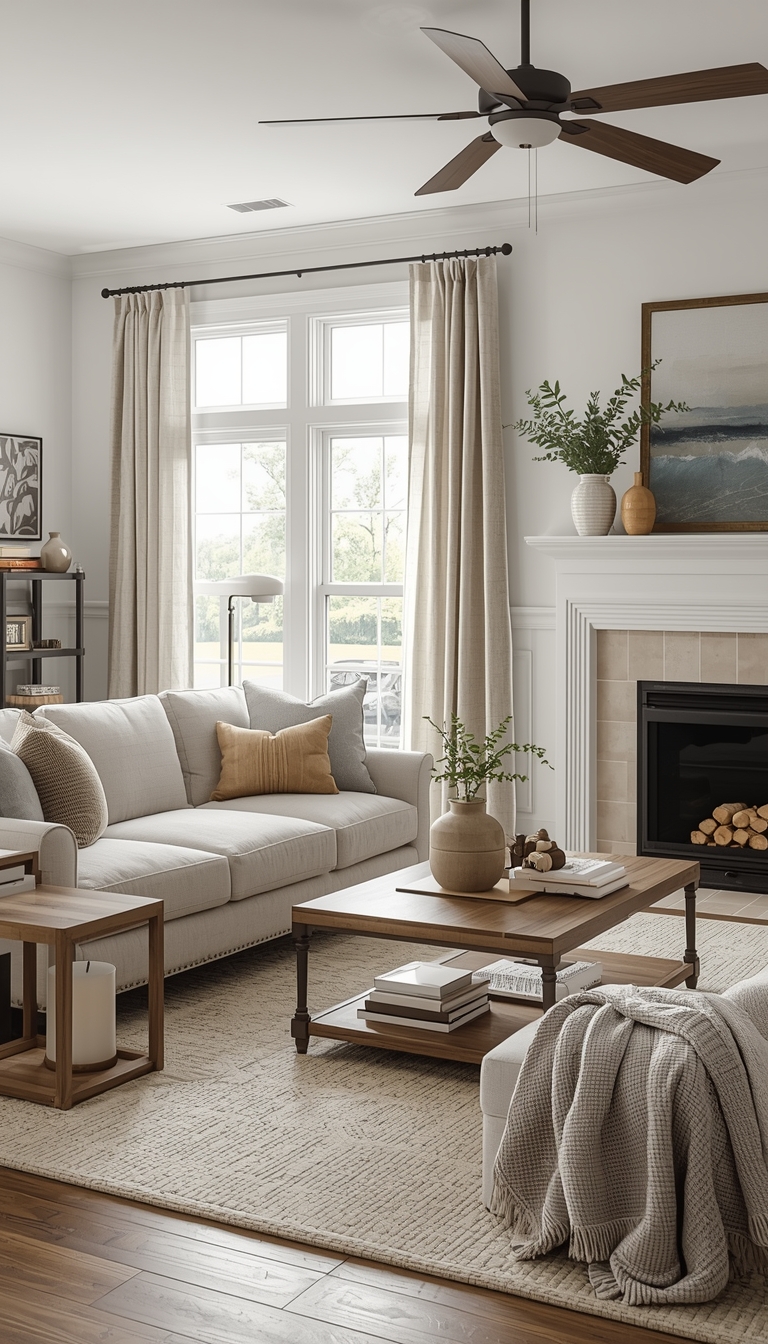 Cozy Modern Farmhouse Living Room Ideas That Feel Warm and Timeless ...