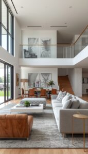 Open Living Spaces With Defined Zones