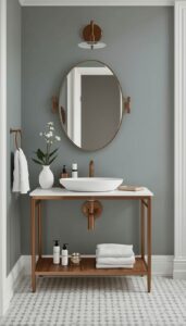 Opt for Round or Oval Mirrors