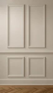 Paint panels in soft tones