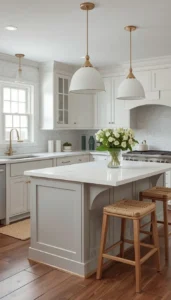 Pair with light countertops