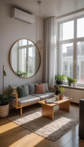 Place mirrors near windows