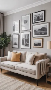 Plan the layout before hanging