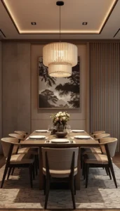 Position lighting directly above the table