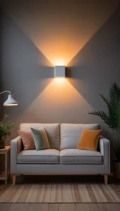 Position lights symmetrically