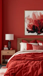 Red Artwork for a Stylish Touch