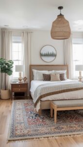 Rugs That Anchor the Boho Bedroom