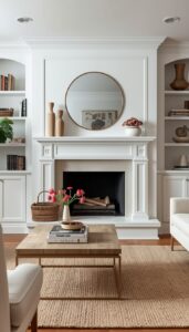 Scandinavian Fireplace or Focal Wall Styling
