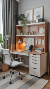 Select desks with clean lines