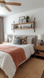 Shelving Above the Bed for Style and Function