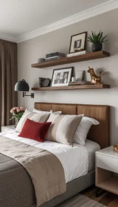 Shelving Above the Bed for Style and Function