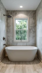 Shower and Tub Areas With Visual Impact