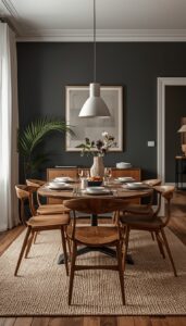 Simple Everyday Moody Dining Room Styling