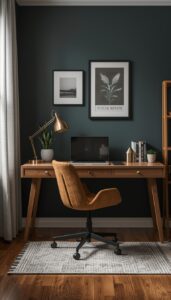 Simple Everyday Moody Home Office Setup