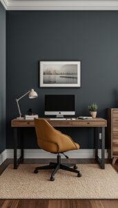 Simple Everyday Moody Home Office Setup