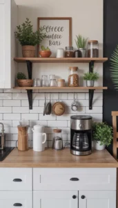 Small Counter Coffee Bars That Maximize Space