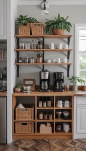 Store extras neatly nearby