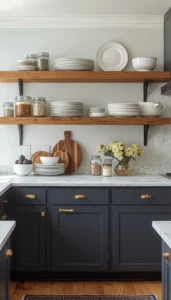 Style shelves with everyday items