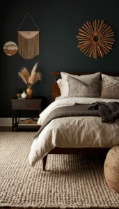 Textured Rugs That Anchor the Bedroom