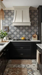 Tile Backsplash With Bold Patterns