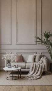 Try subtle wall paneling