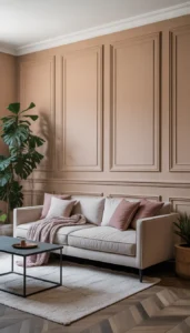 Try subtle wall paneling