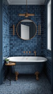Use Blue Subway or Patterned Tiles