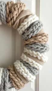 Use Chunky Yarn or Fabric Strips