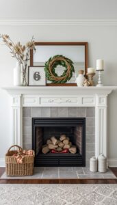 Use Layered Mantel Decor