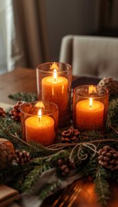 Use Warm Toned Candle Holders