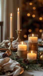 Use Warm Toned Candle Holders