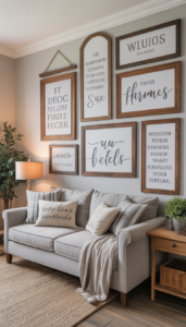 Use Wooden Frames and Signs