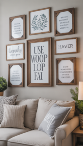 Use Wooden Frames and Signs