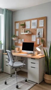 Use a pinboard or planner