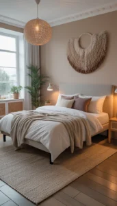 Use an area rug under the bed