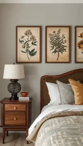 Use antique inspired artwork